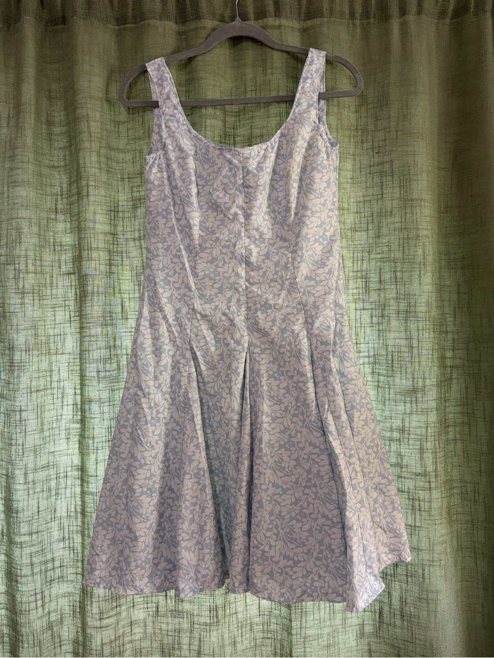Light Blue Floral A-Line Sundress
